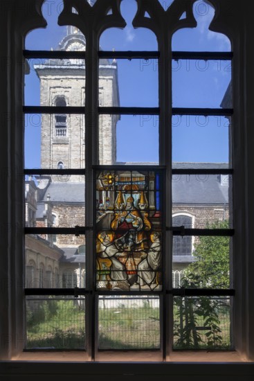 17th century stained glass window by Jean de Caumont at the Park Abbey, Abdij van Park,