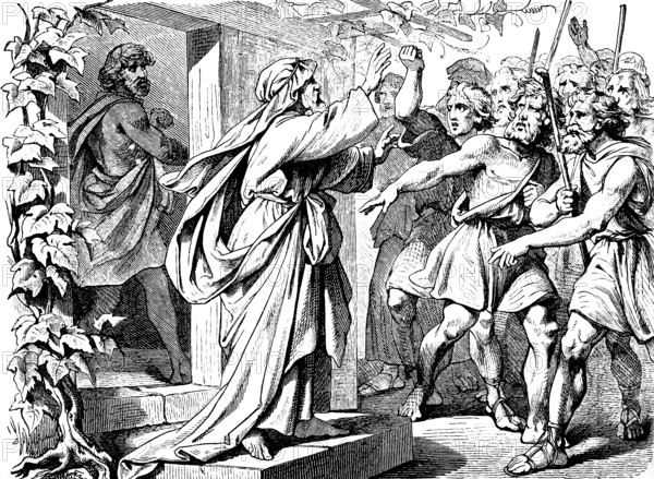 People spoke to Joash, give your son Gideon, he must die, Gideon and his men destroy the altar of