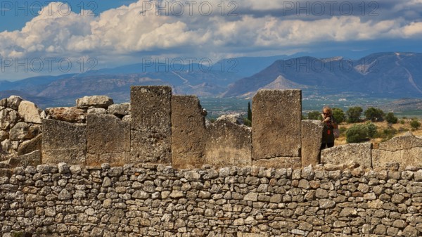 Tomb A, detail, archaeological site, UNESCO World Heritage Site, Mycenae, Mycenae, important city