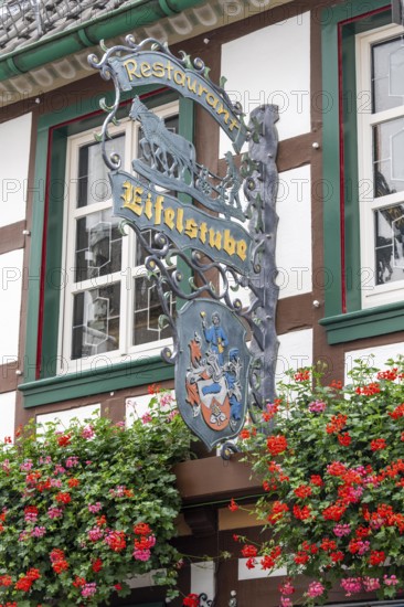 The old town of Ahrweiler, renovated, restored, partly rebuilt after the flood in the Ahr Valley in