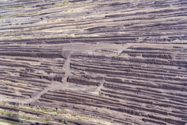 Waste half at Boxberg power plant, tailings, mining, Saxony, Lusatia, Germany, electricity, energy,
