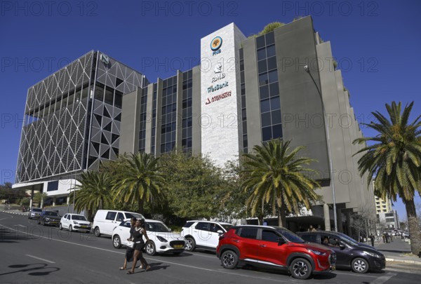 Street scene on the corner of Fidel Castro Street and Independence Avenue, Windhoek, Khomas region,