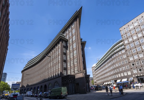 Chile House, former office building, brick expressionism, architect Fritz Höger, UNESCO World