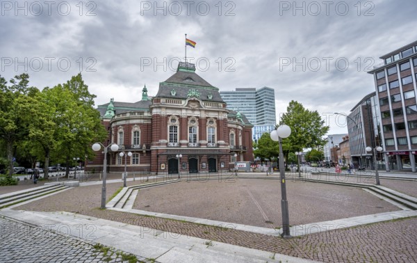 Laeiszhalle concert hall on Johannes-Brahms-Platz, Hamburg, Germany