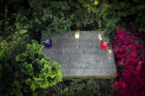 Grave, tomb, burial place of RAF Red Army Faction members, terrorists, Andreas Baader, Gudrun