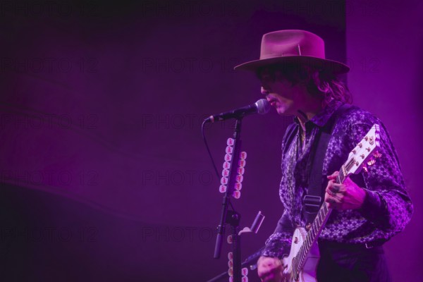 Singer Justin Hawkins from The Darkness live on Dreams On Toast Tour at Metropol Berlin on 10