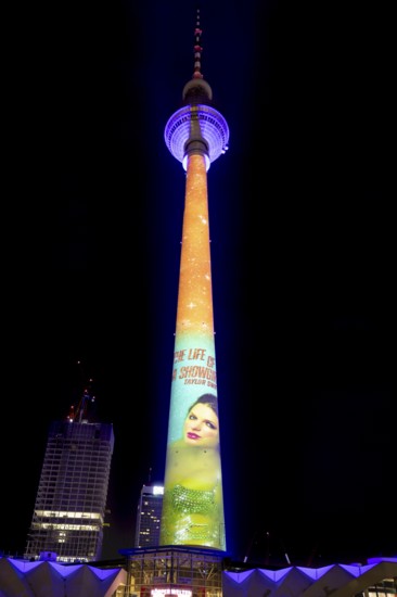 Berlin TV Tower, Taylor Swift, new album, advertising, The Life is a Showgirl, 21st BERLIN FESTIVAL