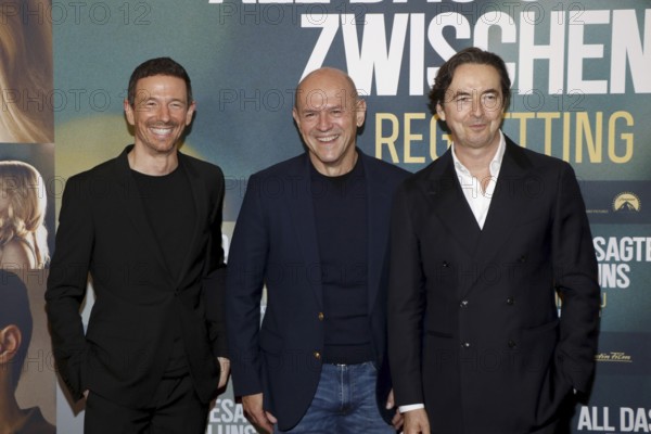 Oliver Berben, Robert Kulzer and Martin Bachmann at a fan event for All das Ungesagte zwischen uns