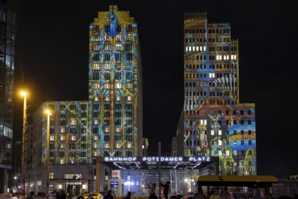 The Ritz-Carlton Hotel, Potsdamer Platz, 21st BERLIN FESTIVAL OF LIGHTS, motto Let's Shine