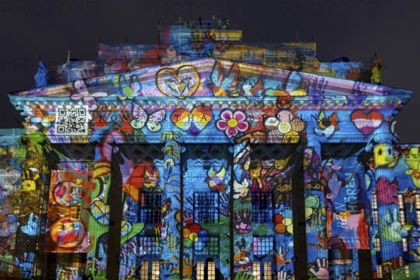 Concert hall Berlin, Gendarmenmarkt, 21st BERLIN FESTIVAL OF LIGHTS, motto Let's Shine Together,