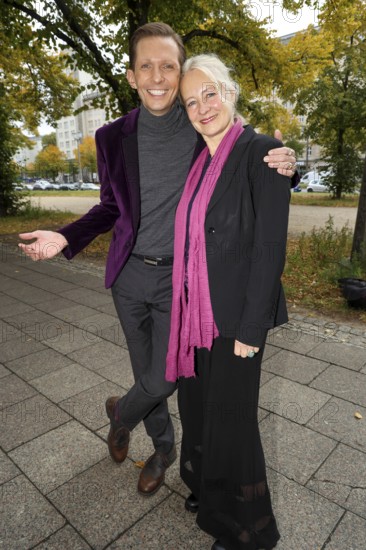 Marc Rudolf and Irene Christ at the annual press conference for the 2025/2026 season at the Theater