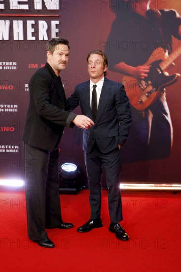 Director Scott Cooper and Jeremy Allen White at the premiere of the cinema film 'Springsteen: