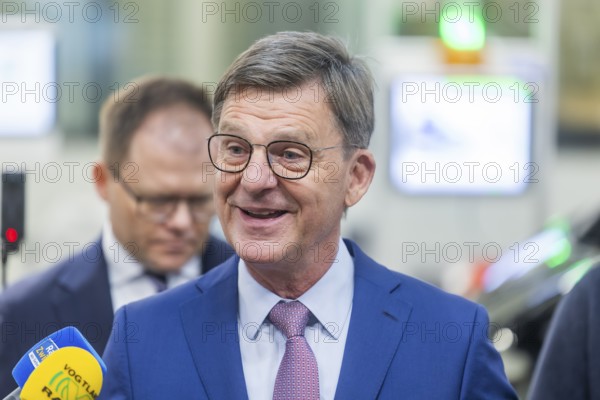 Thomas Edig, VW Sachsen Head of Human Resources, during his visit to the Volkswagen vehicle plant