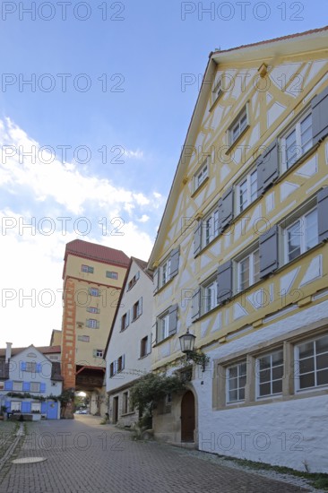 Kalkweiler Tor built 14th century and half-timbered house, Staig, town gate, town tower, Rottenburg