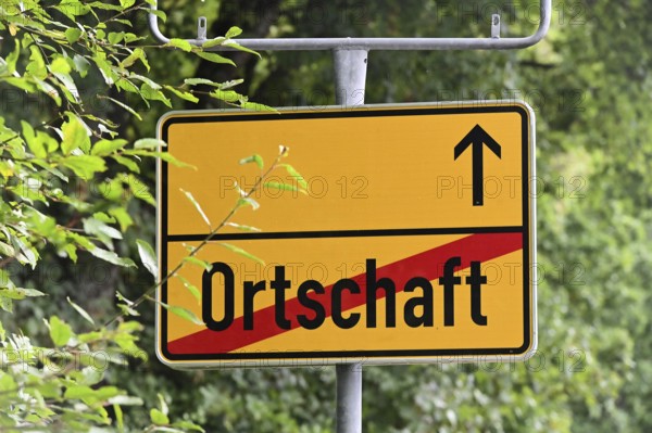 Instead of the usual place name sign, a replacement place name sign has been installed in the