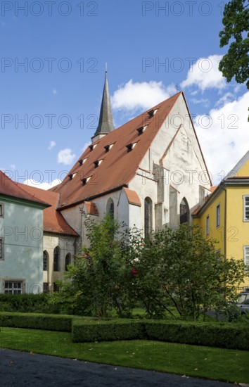 Monastery garden of the former Franciscan monastery in Cheb, branch of the Franciscan order,
