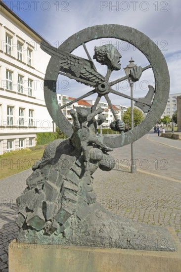 Sculpture Space Time Matter by Heinrich Apel 1988, abstract art, modern art, whimsical and bizarre