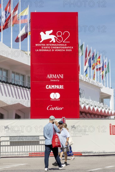 Venice, Italy - 3 September 2025: Palazzo del Cinema during the 82nd Venice International Film