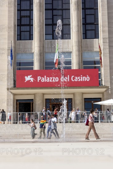 Venice, Italy - 3 September 2025: Palazzo del Casino during the 82nd Venice International Film