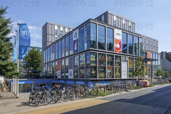 Albert Heijn, AH supermarket in the Overpoortstraat, Overpoort street, nightlife district for