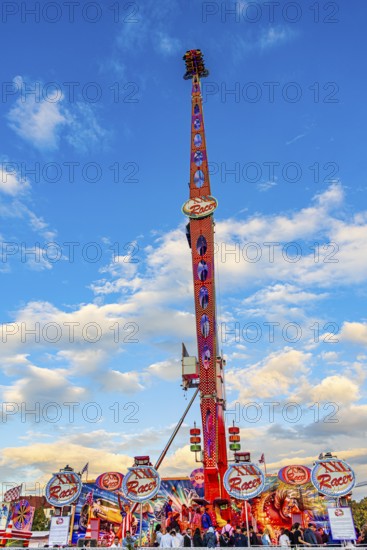Oktoberfest attraction Ride XXL Racer, Festwiese, Theresienwiese, Oktoberfest, Munich, Upper