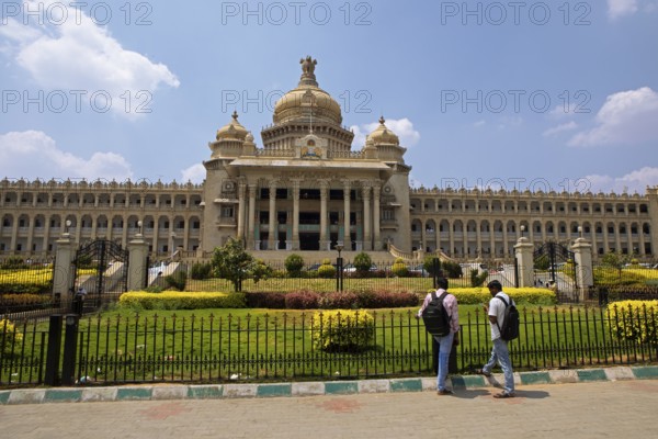 Vidhana Souda or Government Palace of Karnataka, Begaluru or Bangalore, Karnataka, India