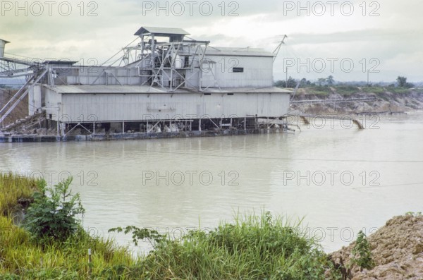 Tanjung Tualang Dredge No.5 (TT5) tin mining dredger built in England in 1938 by F.W.Payne & Son,