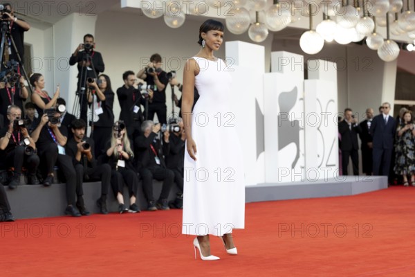 Venice, Italy - 2 September 2025: Sabrina Dhowre Elba during the red carpet of - A house of