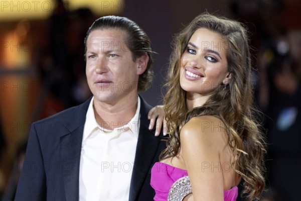 Venice, Italy - 3 September 2025: Vito Schnabel, Helena Althof during the Red Carpet of - Cartier
