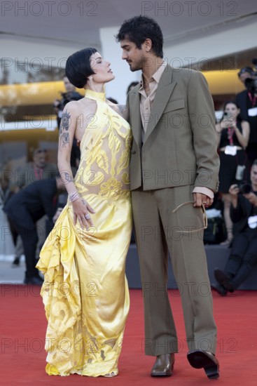 Venice, Italy - 1 September 2025: Halsey and Avan Jogia during the red carpet of - The Smashing