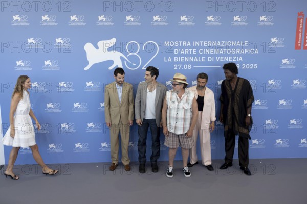 Venice, Italy - 3 September 2025: Louis Cancelmi, Vito Schnabel, Benjamin Clementine, Louise