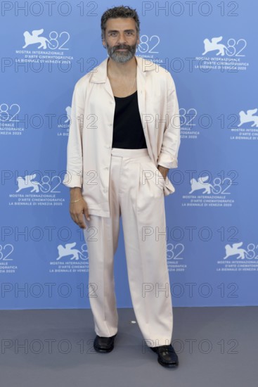 Venice, Italy - 3 September 2025: Oscar Isaac during the Photo Call of - In the Hand of Dante -