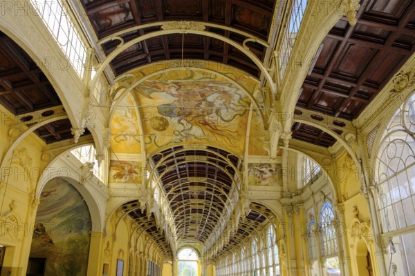 Promenade Hall, Spa Centre, Caroline Fountain, Colonnade, Mariánské Lázne, Mariánské Lázne, Czech