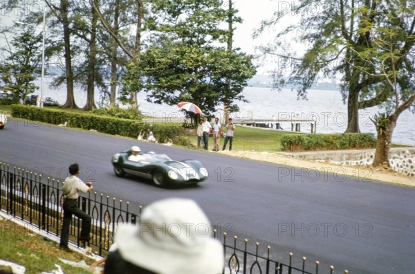 Lola Mk1 car competing in Formule Libre Johore Grand Prix motor racing event, Johor Bahru,
