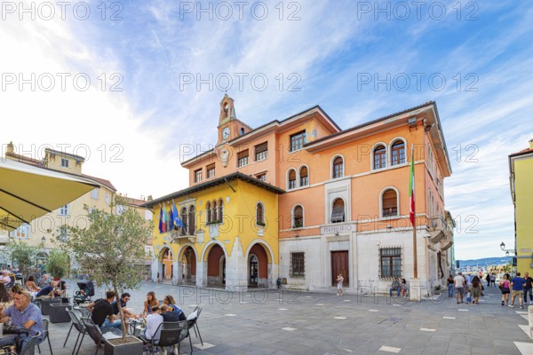 Municipio di Muggia in Piazza Marconi in Muggia, Friuli-Venezia Giulia, Italy