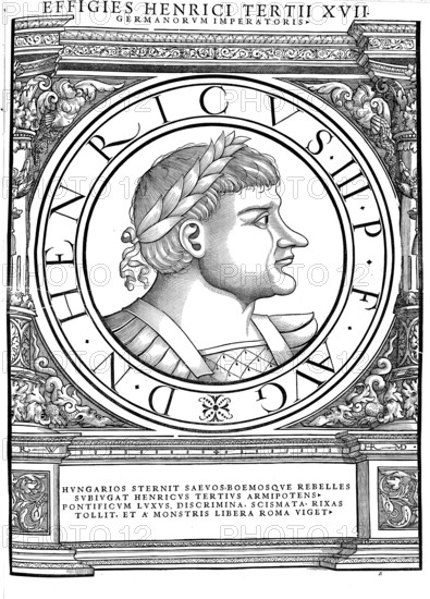 Henry III (born 28 October 1016 or 1017, died 5 October 1056 in Bodfeld, Harz) from the Salian