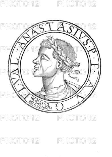 Anastasios I, Anastasius, as Emperor Imperator Caesar Flavius Anastasius Augustus (born around 430