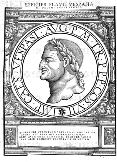 Vespasian (born 17 November 9 in Falacrinae, died 23 June 79 in Aquae Cutiliae) was Roman emperor