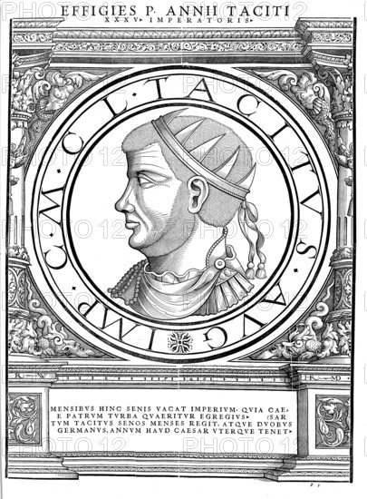 Marcus Claudius Tacitus (born around 200, died 276) was Roman emperor from 275 to 276, authentic,