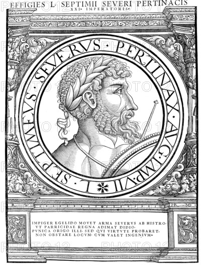 Lucius Septimius Severus Pertinax (born 11 April 146 in Leptis Magna in today's Libya, died 4