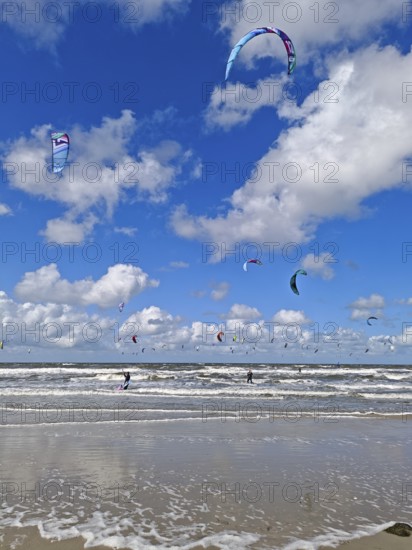California kitesurfing Masters 2025, kitesurfing on the North Sea beach on the edge of the UNESCO