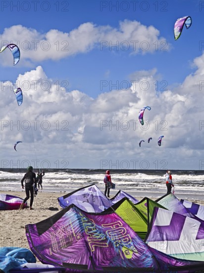 California kitesurfing Masters 2025, kitesurfing on the North Sea beach on the edge of the UNESCO