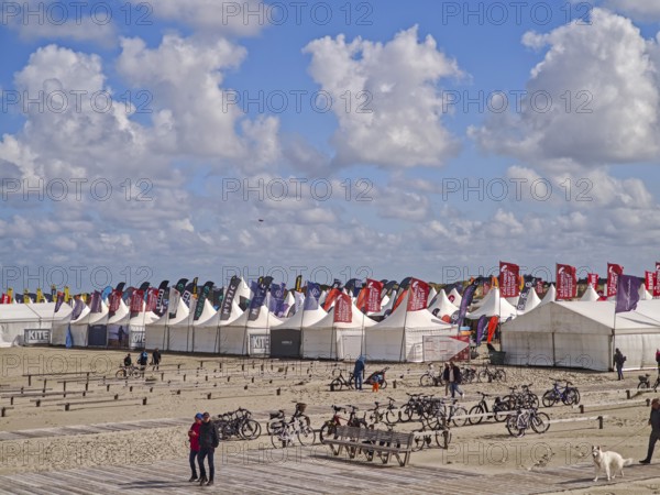 California kitesurfing Masters 2025, Kite Village tents with kite equipment for sale, marketplace,