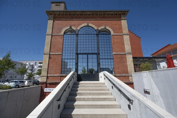 Artist Stefan Strumbel's studio in a former, historic boiler house of a brewery, Offenburg,