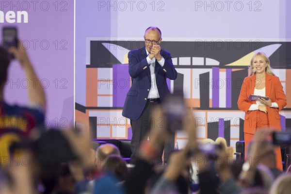 Friedrich Merz (CDU, Chancellor of the Federal Republic of Germany) during a stage talk at the Open