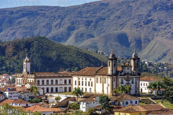 Historic city of Ouro Preto among the mountains of the state of Minas Gerais, Ouro Preto, Minas