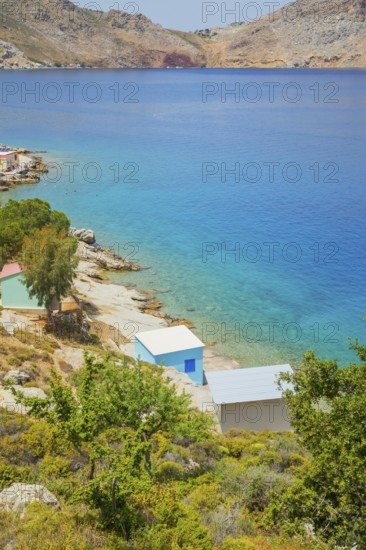 Nimborio Beach, Nimborio, Symi Island, Dodecanese Islands, Greece