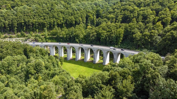 Todsburg bridge, A8 federal motorway near Mühlhausen im Täle. Albaufstieg in the course of the A8