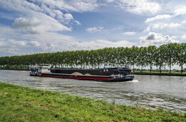 The Amsterdam-Rhine Canal, Amsterdam-Rijnkanaal, 72 km long, artificial waterway, connects the