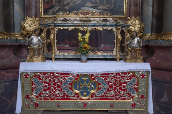 Reliquary sarcophagus of St Urbanus, catacomb shrine, Abbey Church of the Assumption of the Virgin